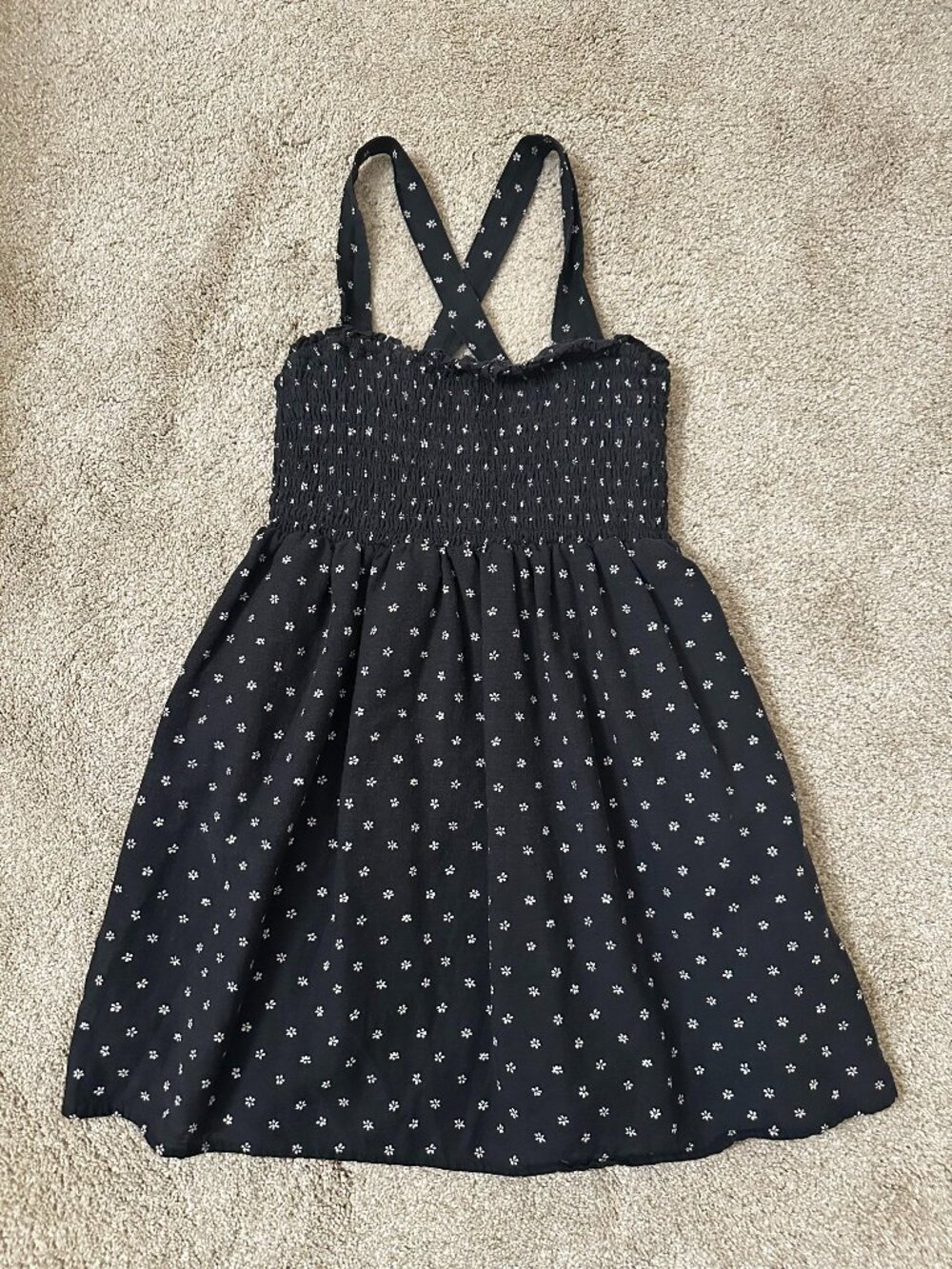 American Eagle Smocked Cross back Mini Dress - Size Small